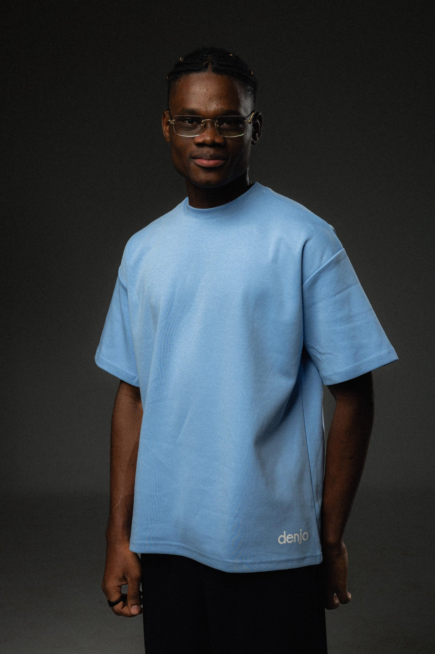 Showing Up Blue Tee