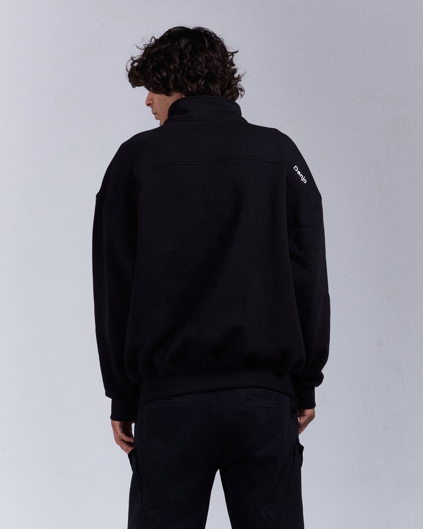 Black Quarter-zip