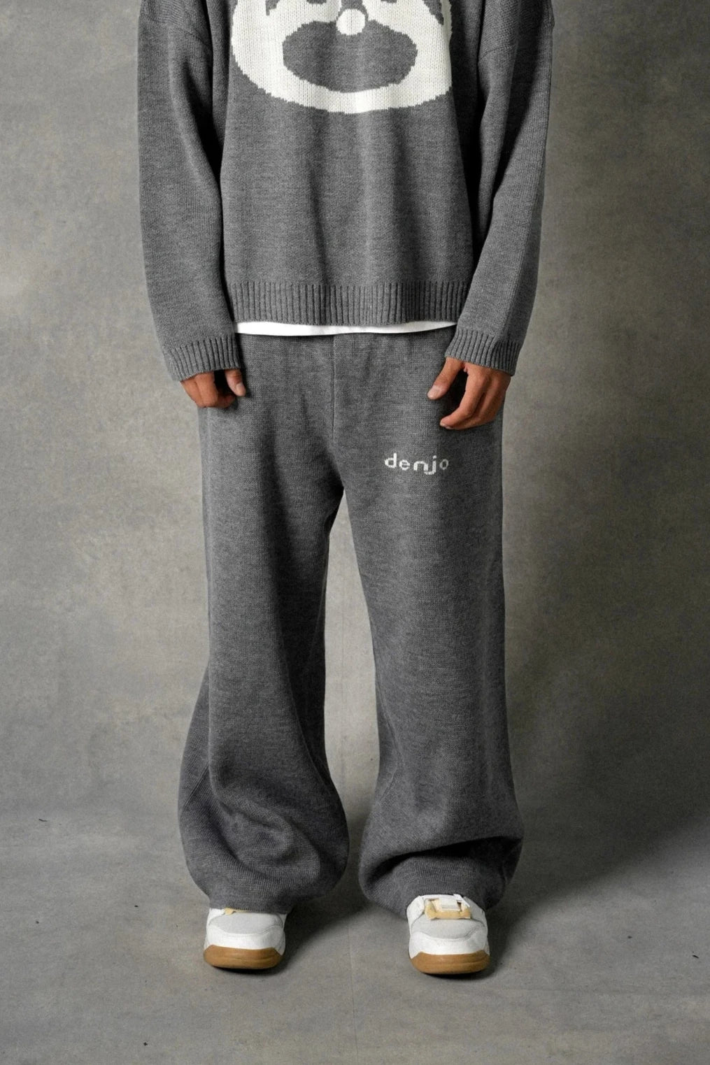 Grey knit set