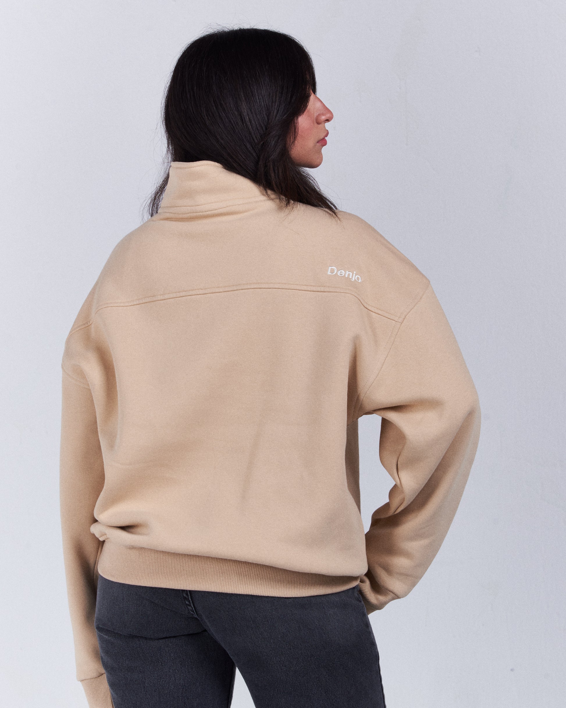 Beige Quarter-zip
