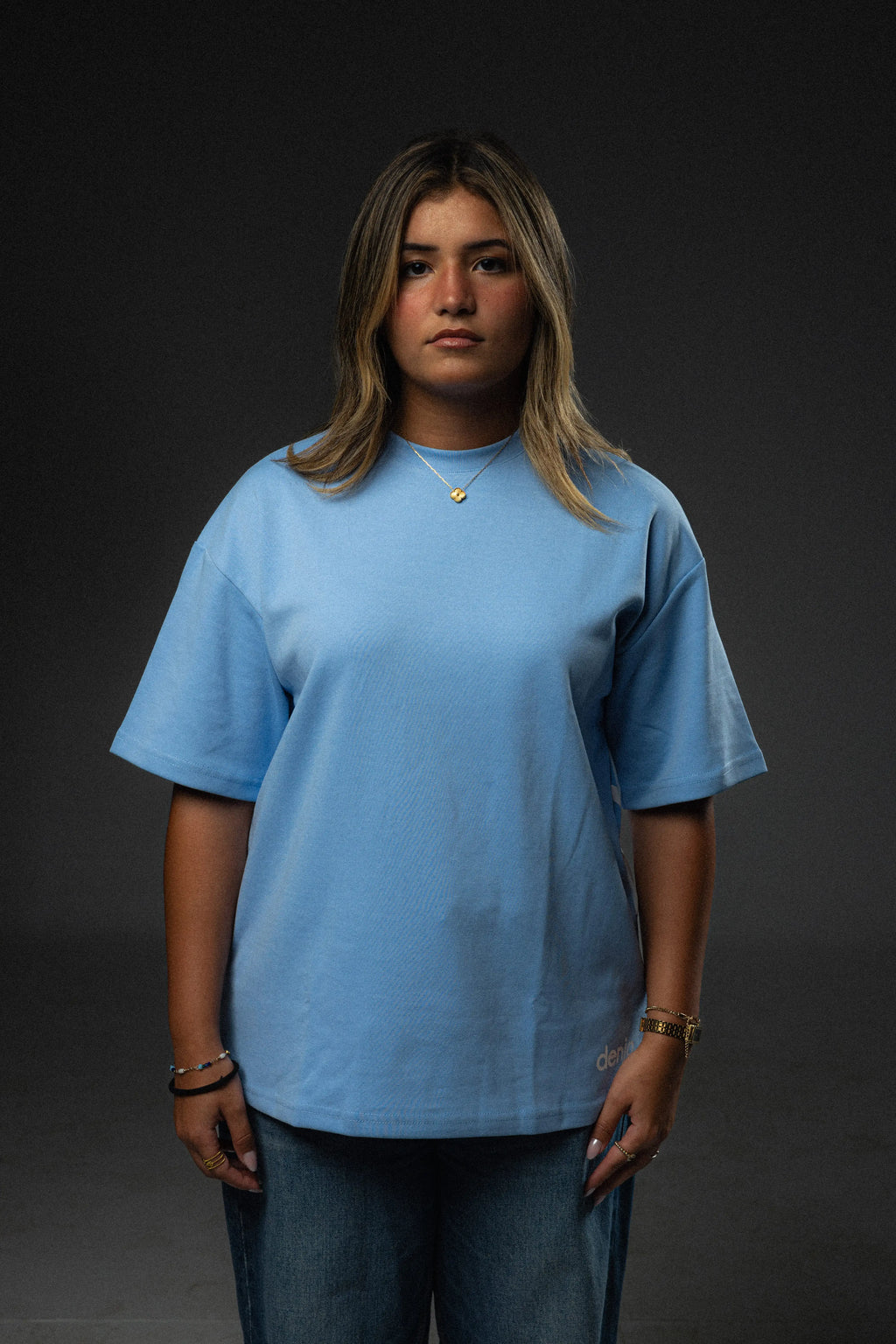 Showing Up Blue Tee