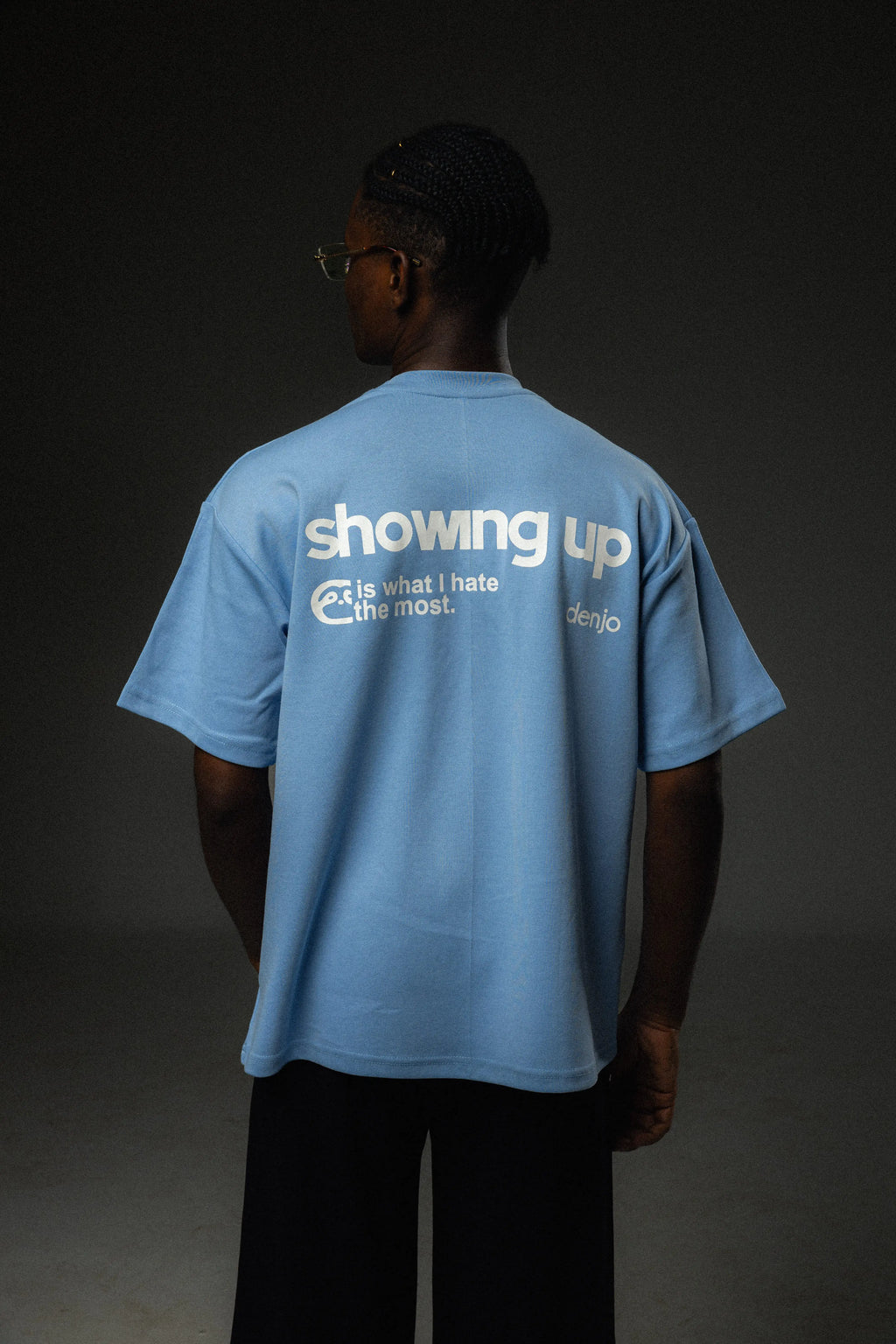 Showing Up Blue Tee