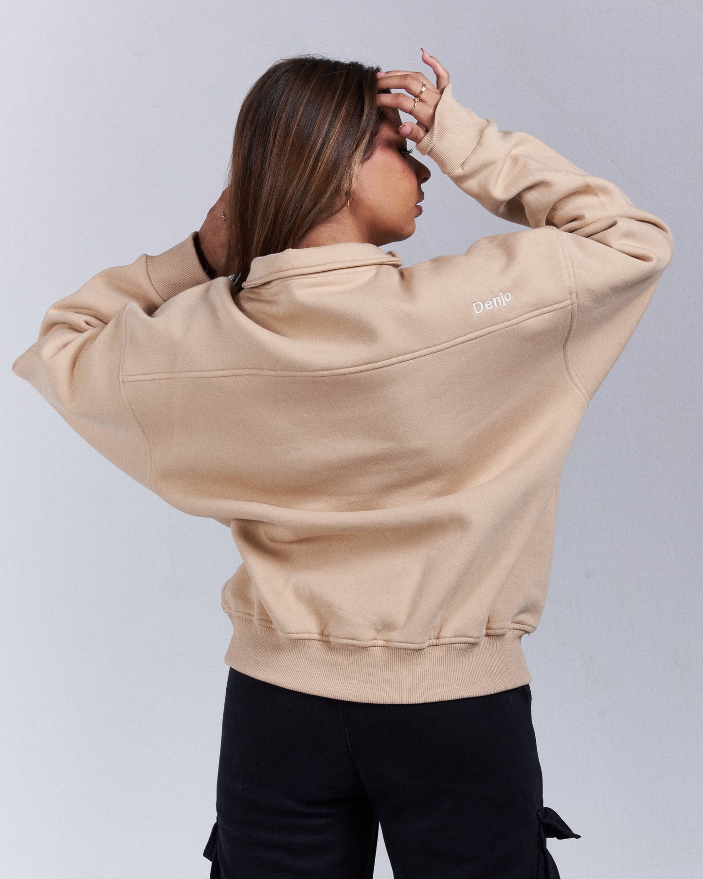 Beige Quarter-zip