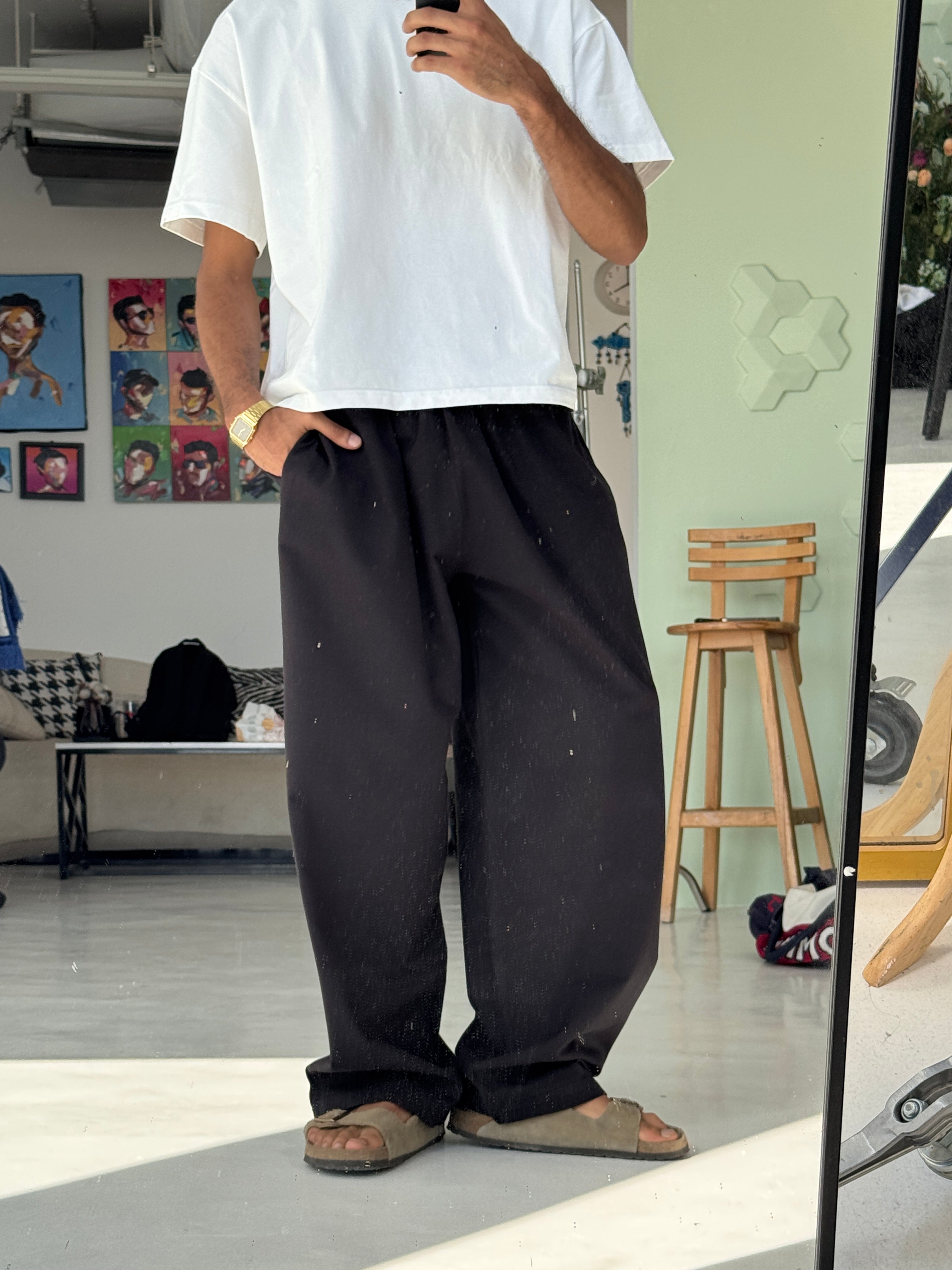 Black Linen Pants