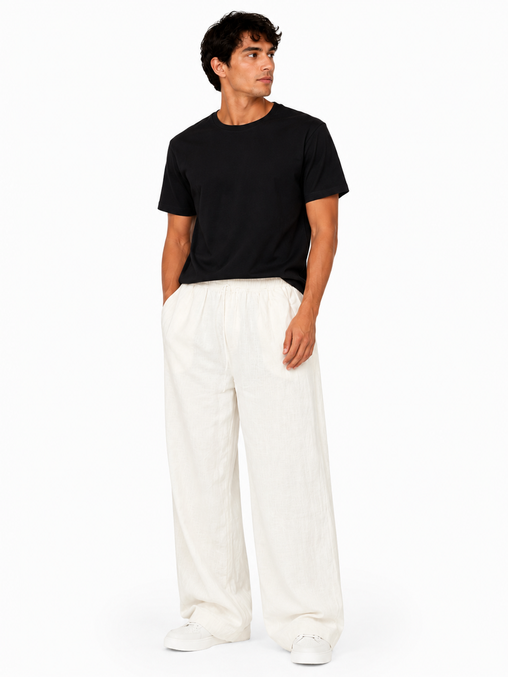 Off-White Linen Pants