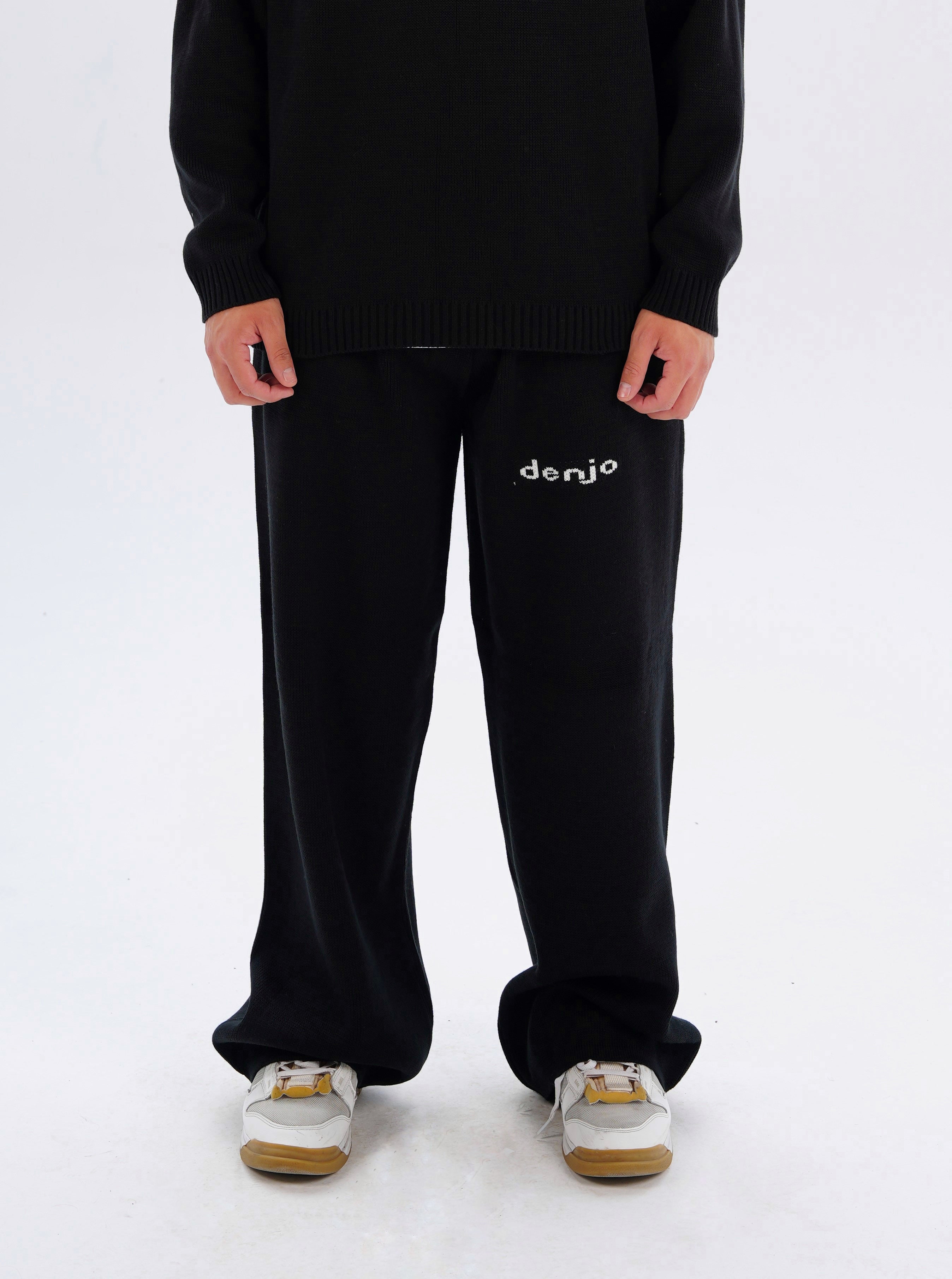 Black Knit Pants – Denjo