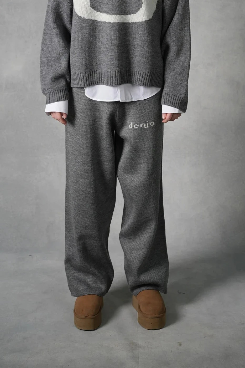 Grey Knit Pants