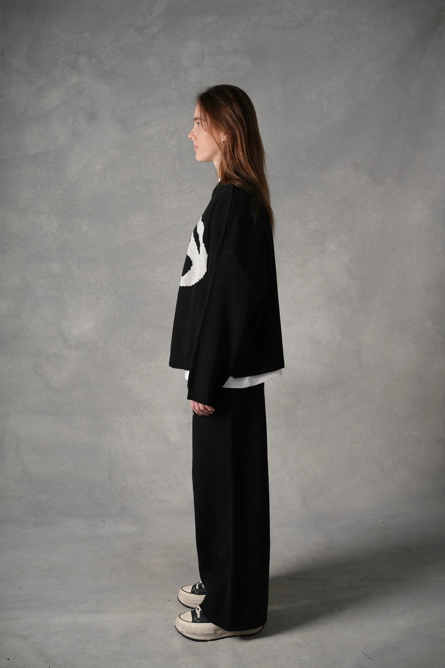Black knit set