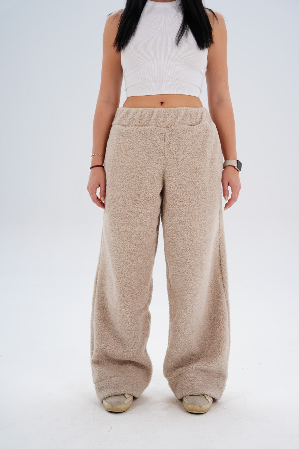 Beige Teddy Pants