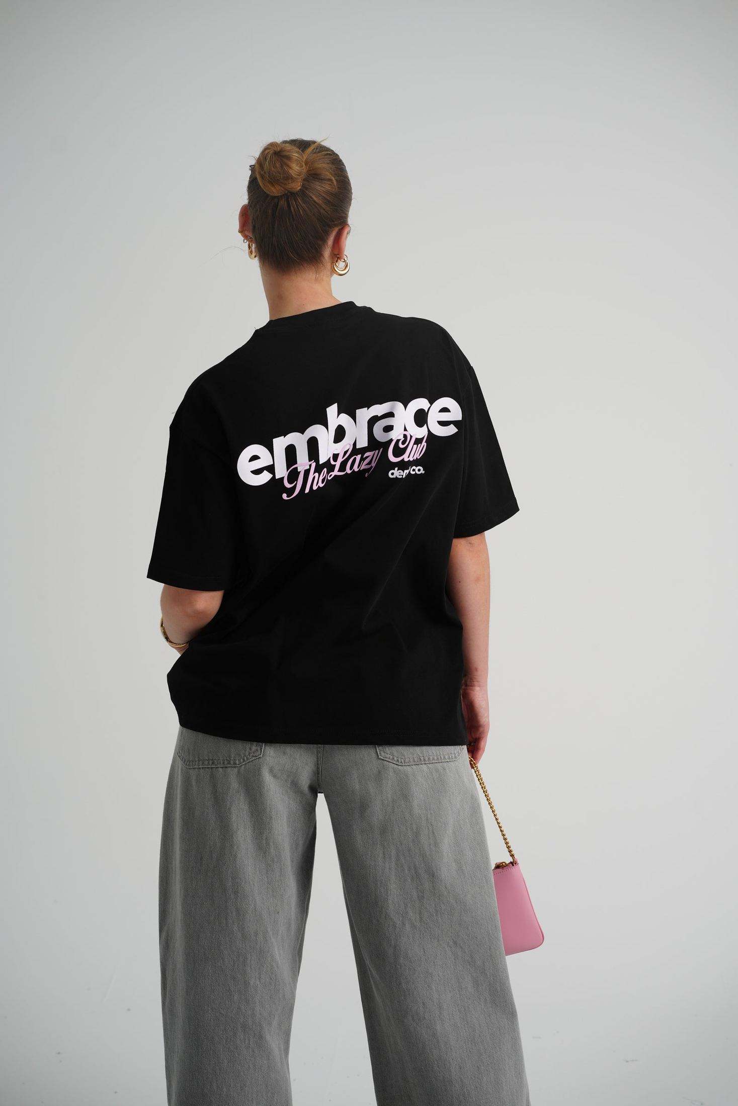 The Lazy Club Black Tee