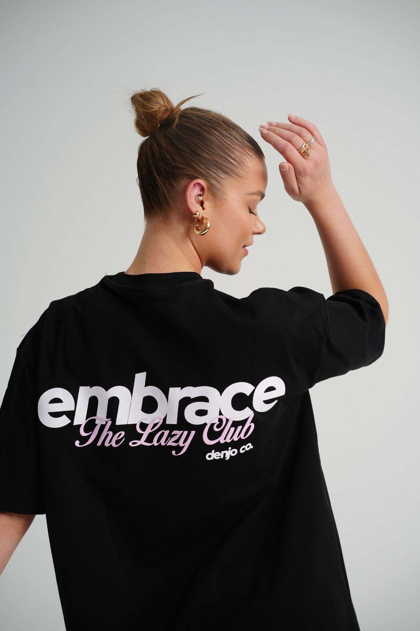 The Lazy Club Black Tee