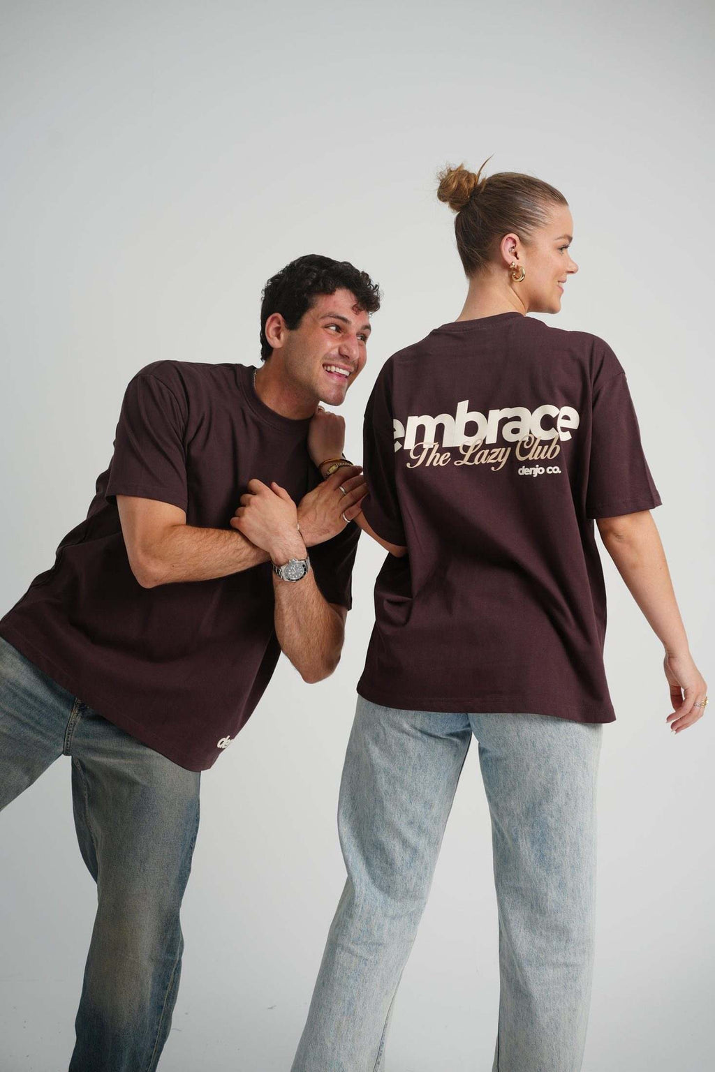 The Lazy Club Brown Tee