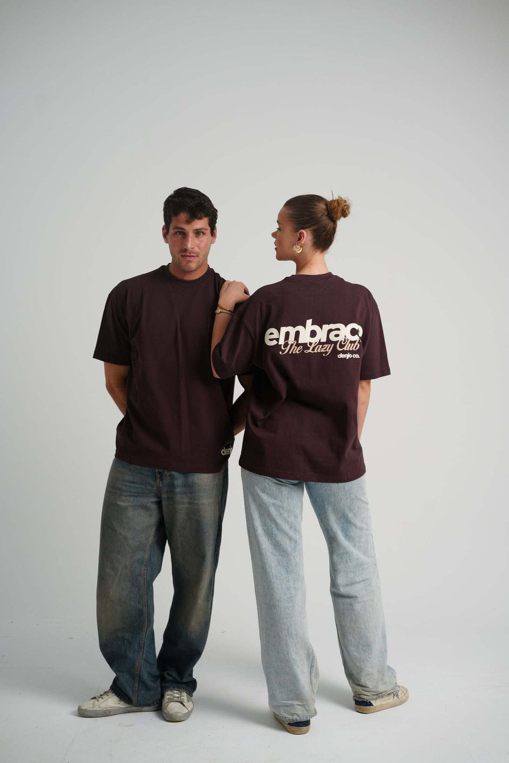 The Lazy Club Brown Tee