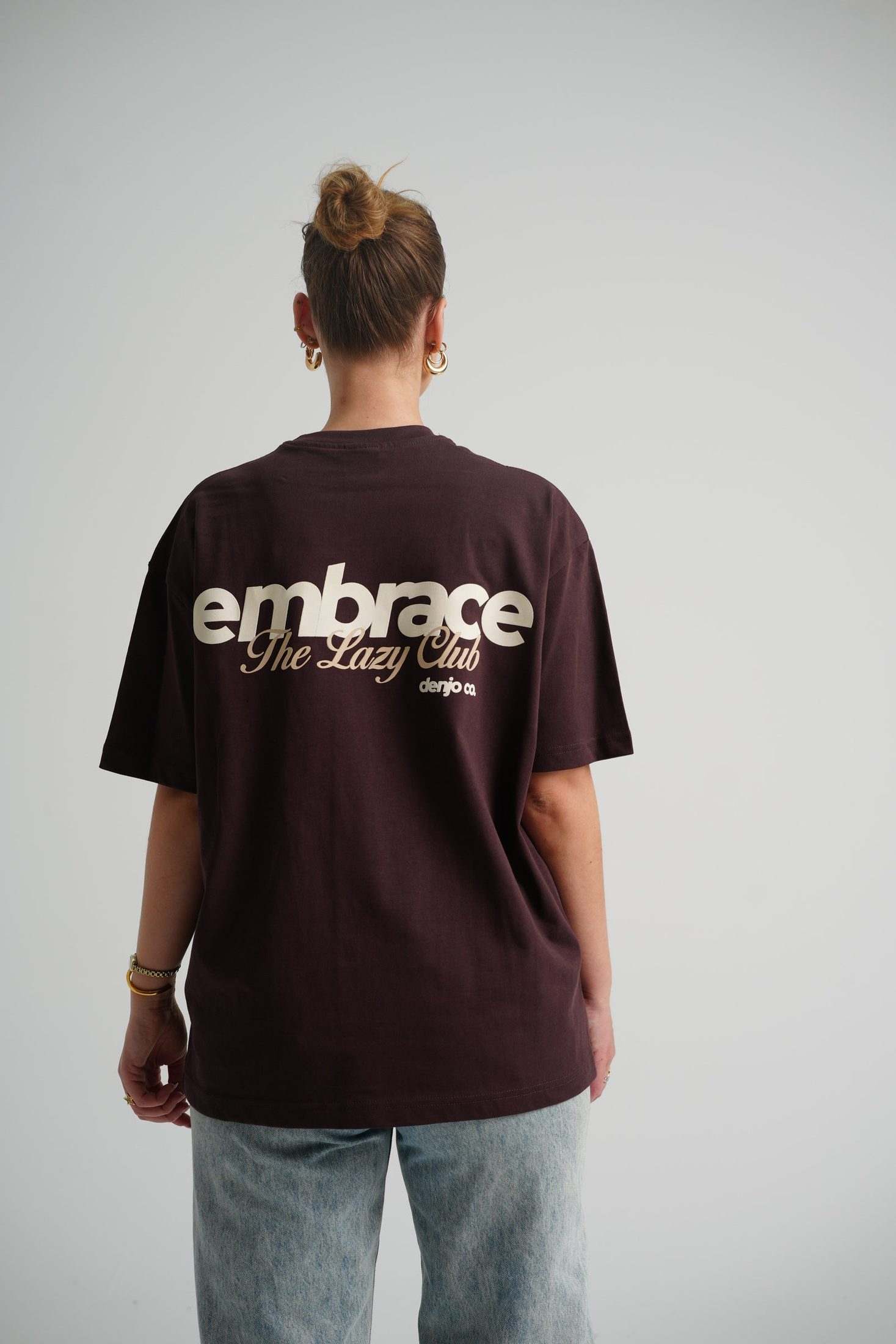 The Lazy Club Brown Tee