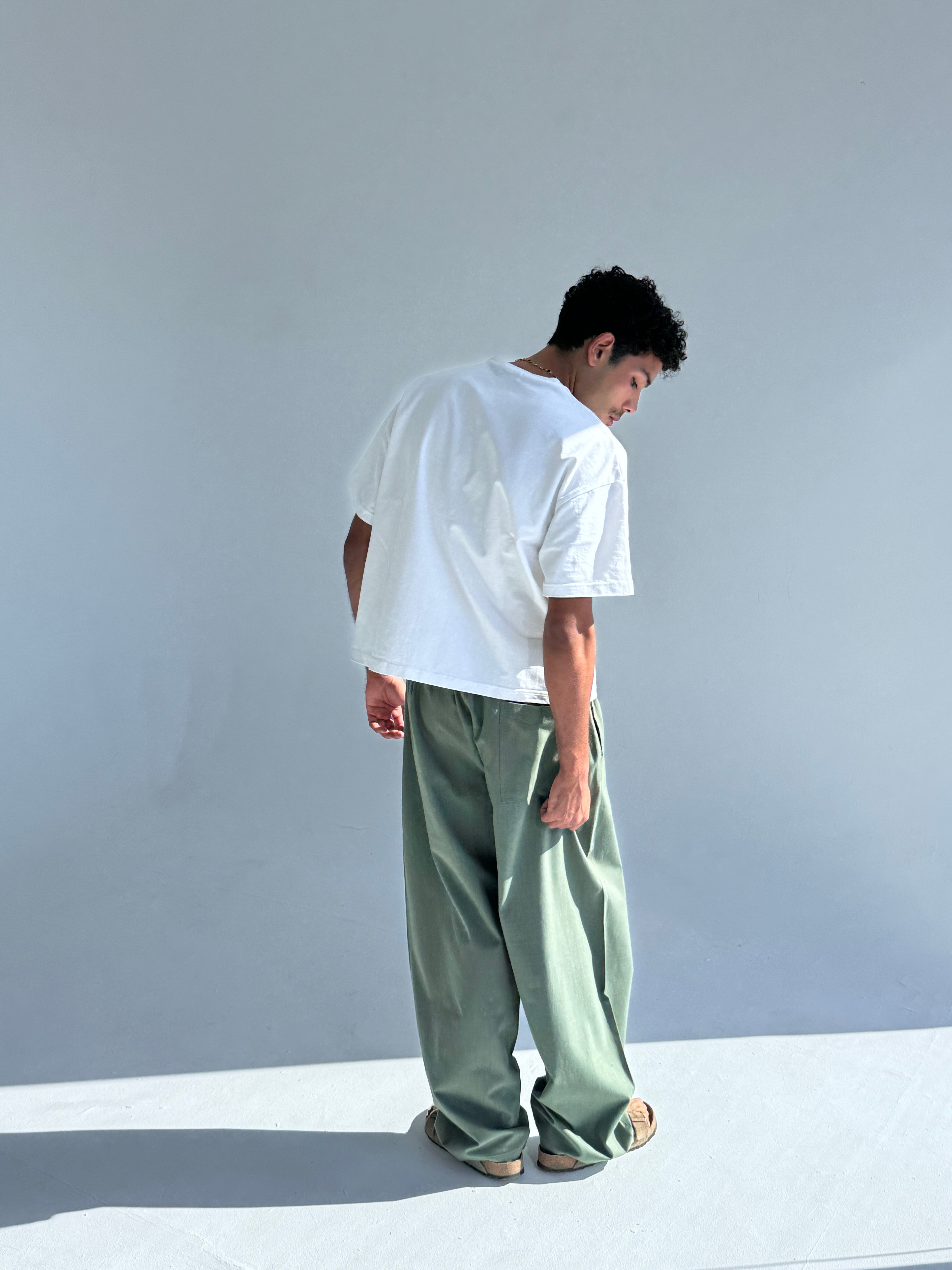 Olive Linen Pants