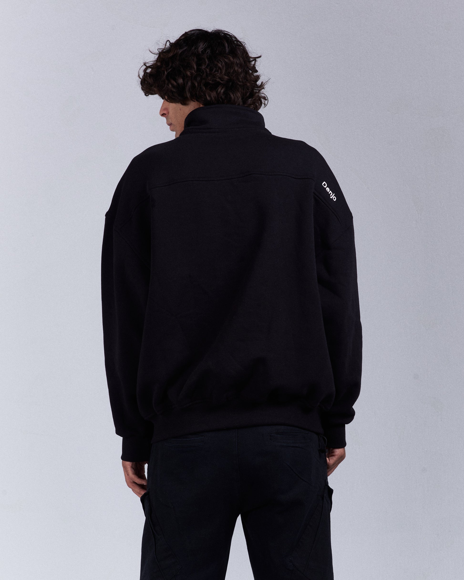 Black Quarter-zip