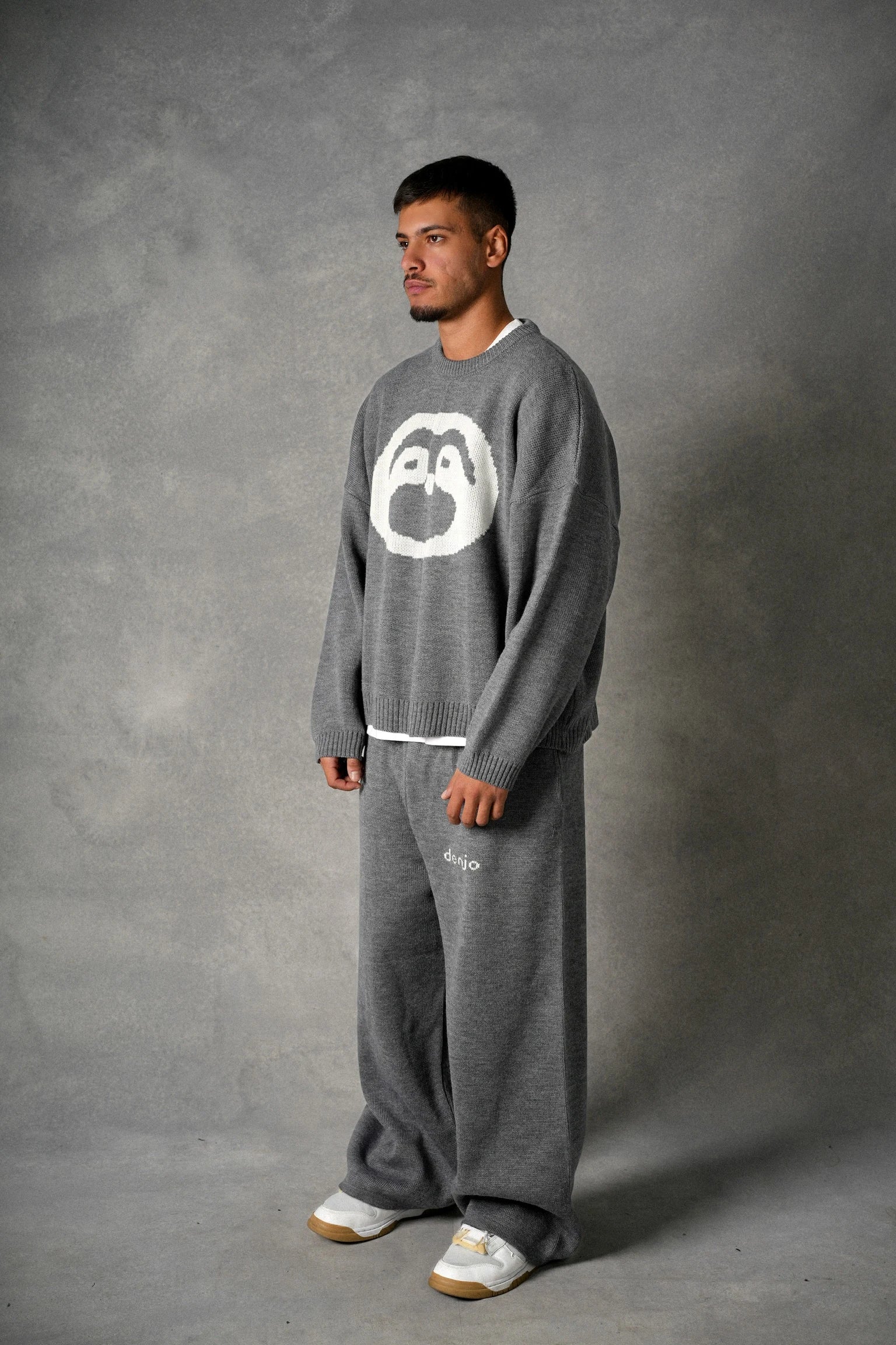 Grey knit set