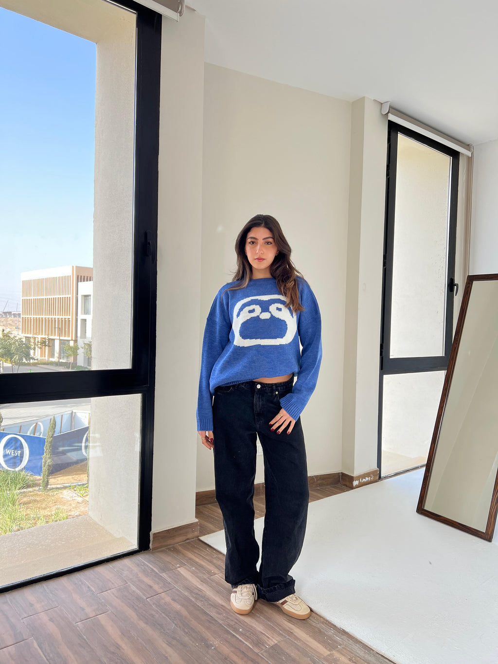 Royal Blue knit top