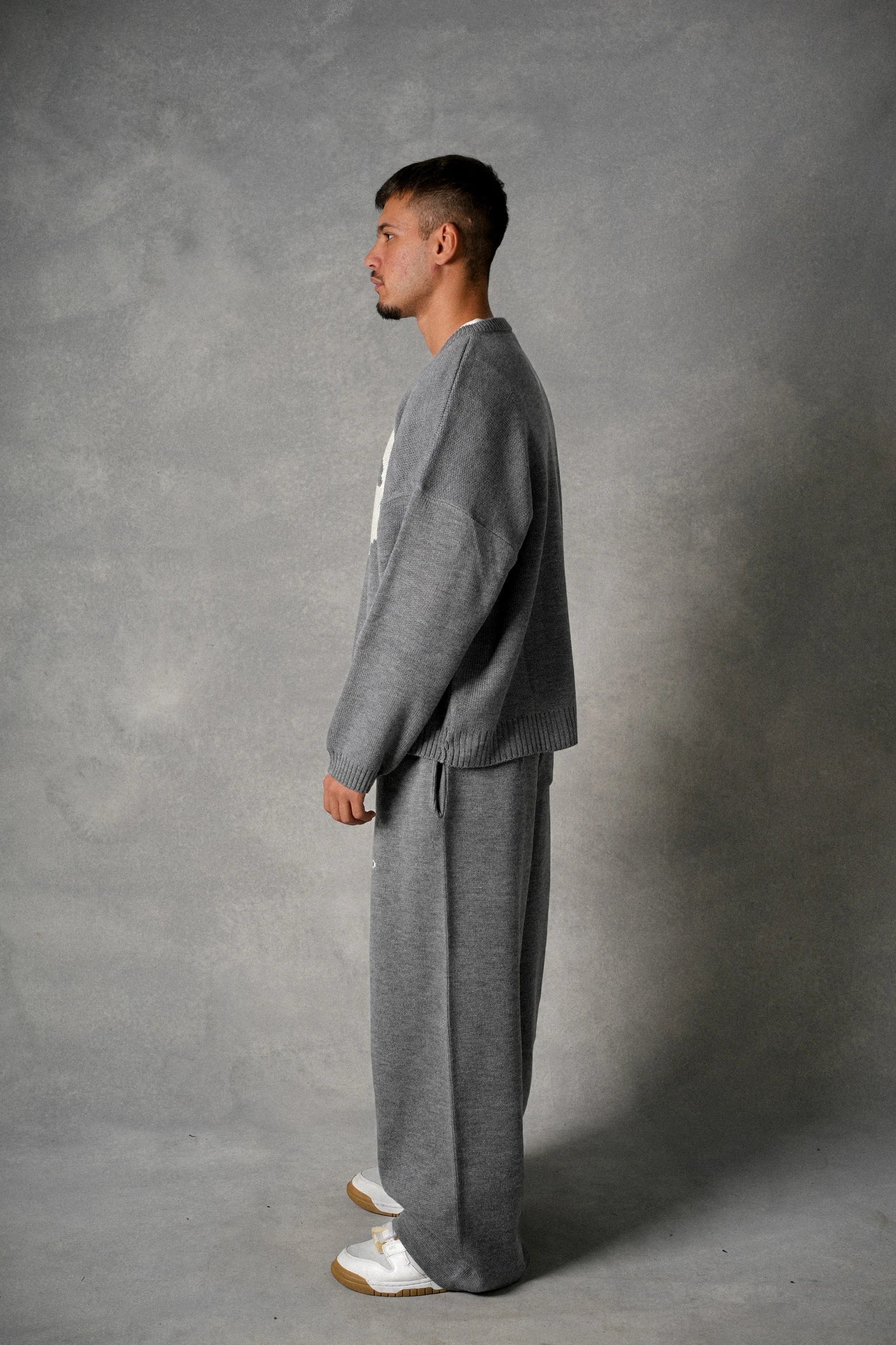 Grey knit set